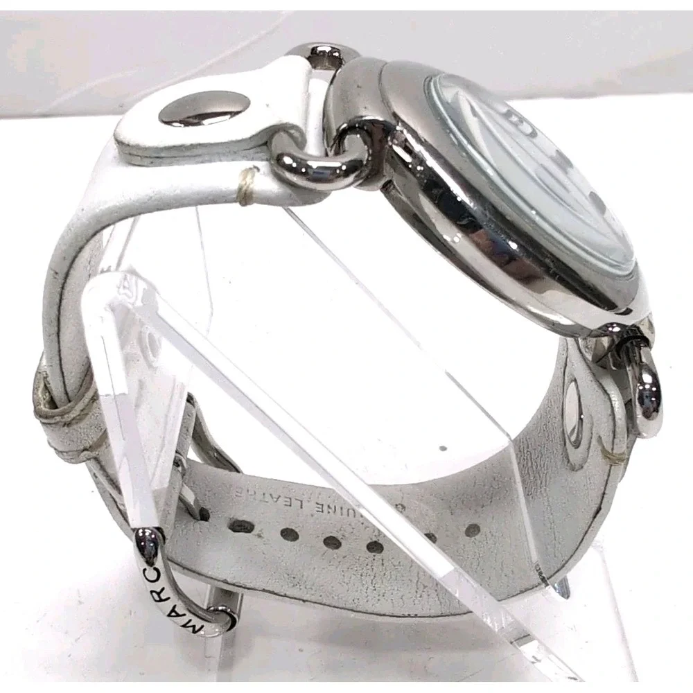 Marc by Marc Jacobs Molly Watch MBM1000 White Leather Strap w/ Box & Booklet